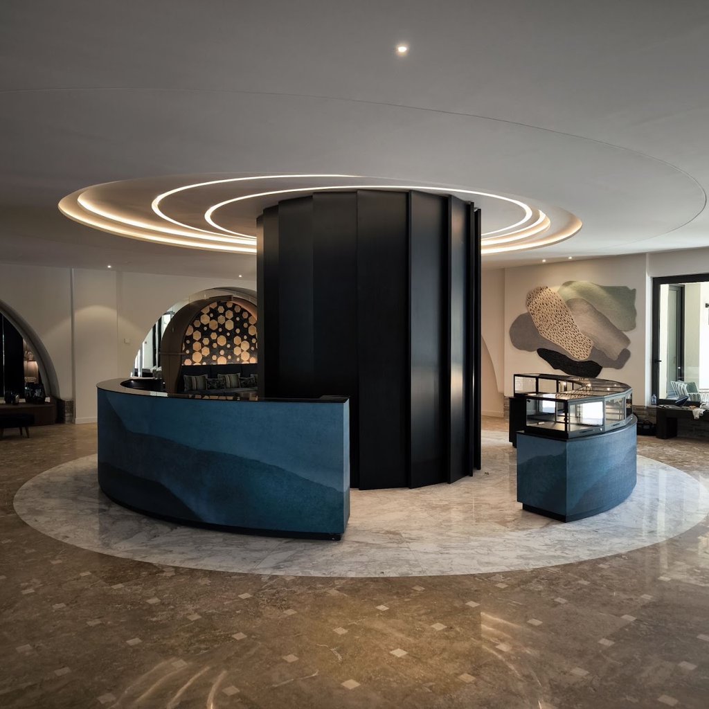 Eagle Palace Ουρανούπολη - Reception BackWall, Reception Desk, Reception Free Standing