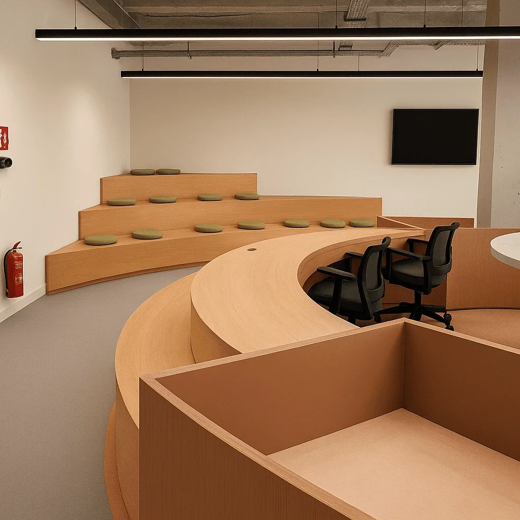 TaskUs HeliUs bespoke furniture